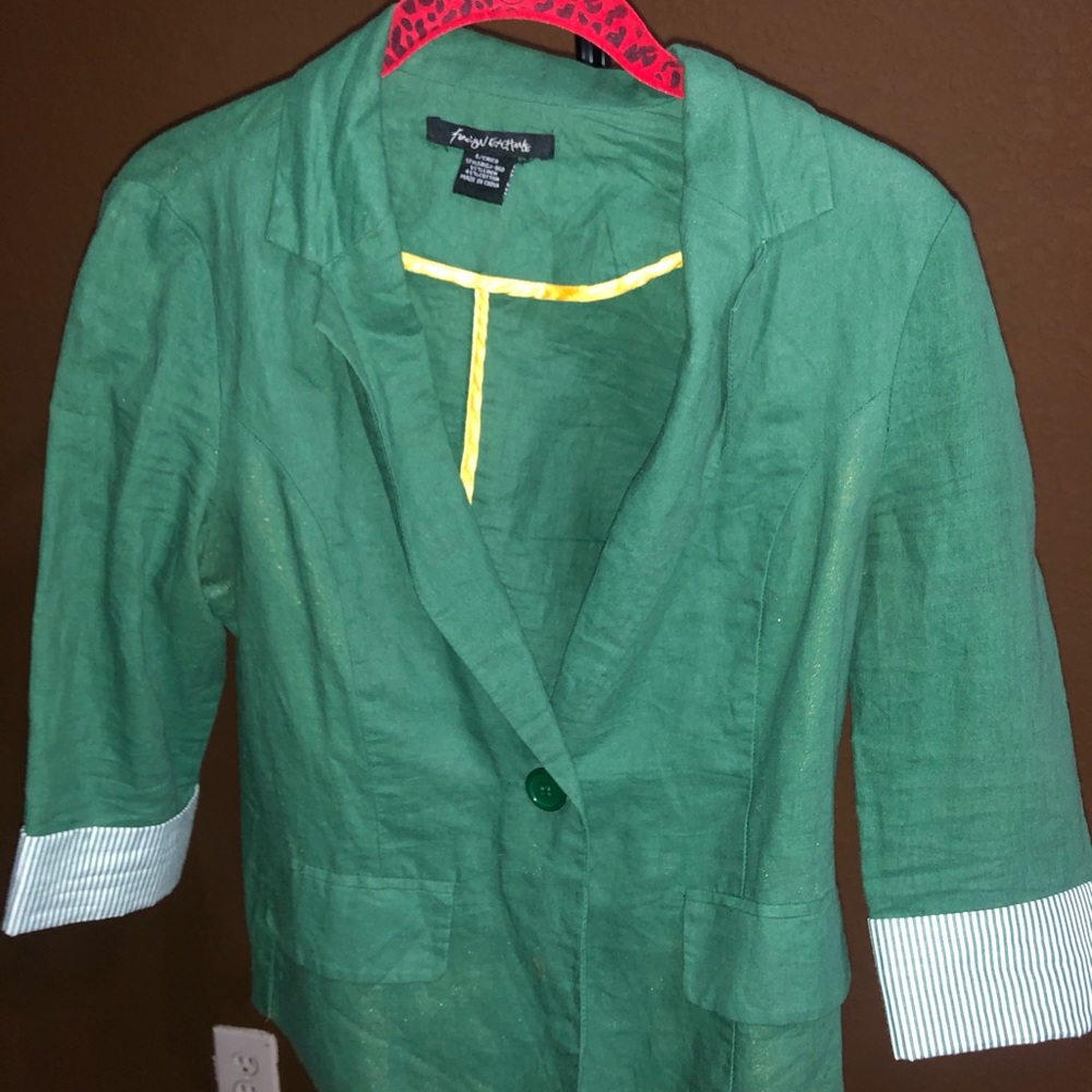 Green Foreign Exchange blazer